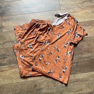🛍️3/$10❗️ women’s 2x Nanette Lepore floral short sleeve lightweight pajamas #27